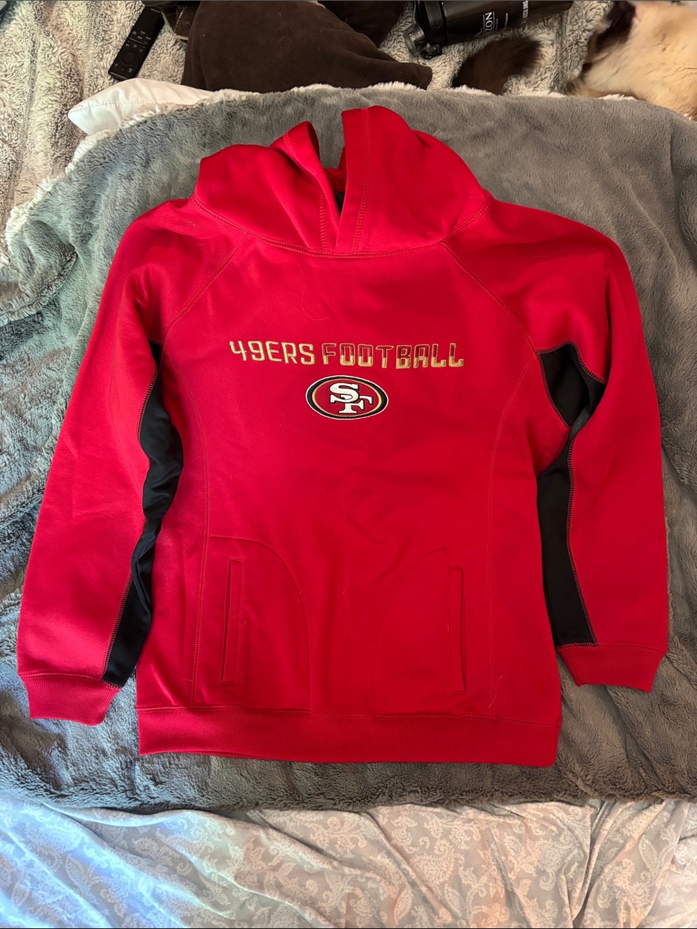 San Francisco 49ers Red Kids Hoodie with Team Logo